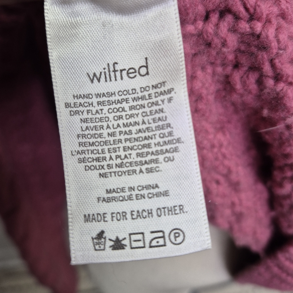 Aritzia Wilfred Gianna Merino Wool Blend Cable Knit Sweater Size S - Picture 10 of 13